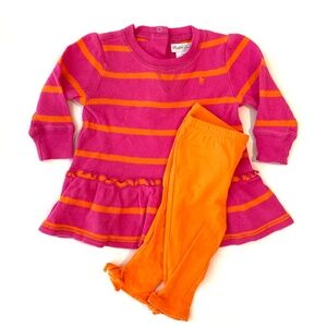 Ralph Lauren Girls LS Playsuit Matching Top and Pants
